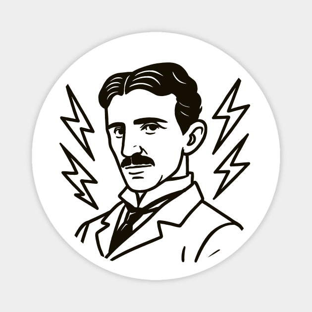 Nikola Tesla Magnet by CreativeSage